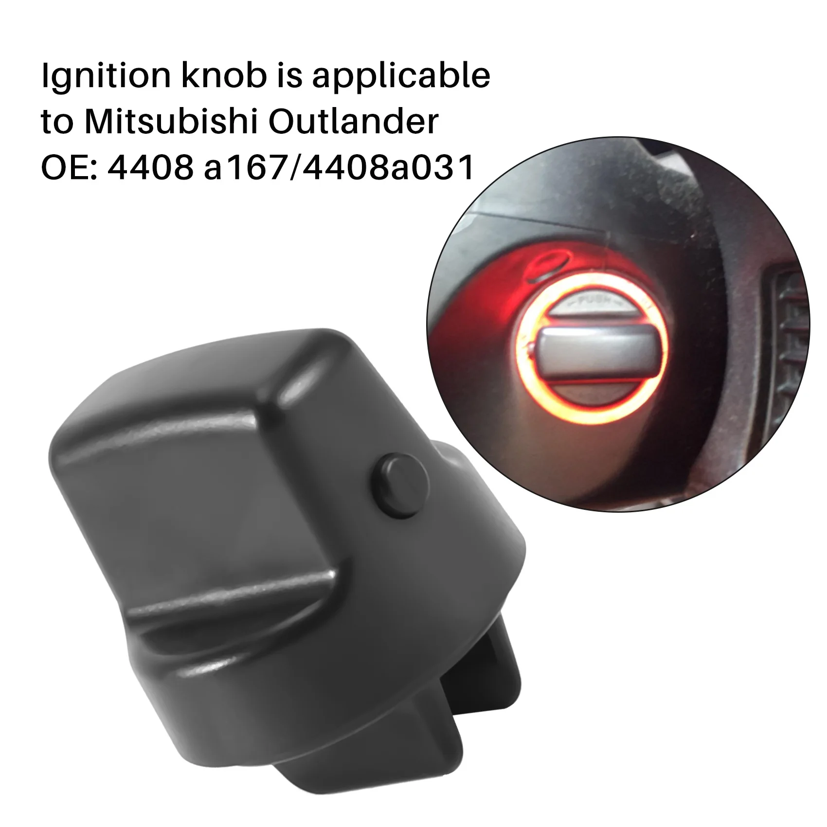 Крышка и вставка для кнопки запуска зажигания Mitsubishi Keyless Lancer Outlander 4408A167 4408A031