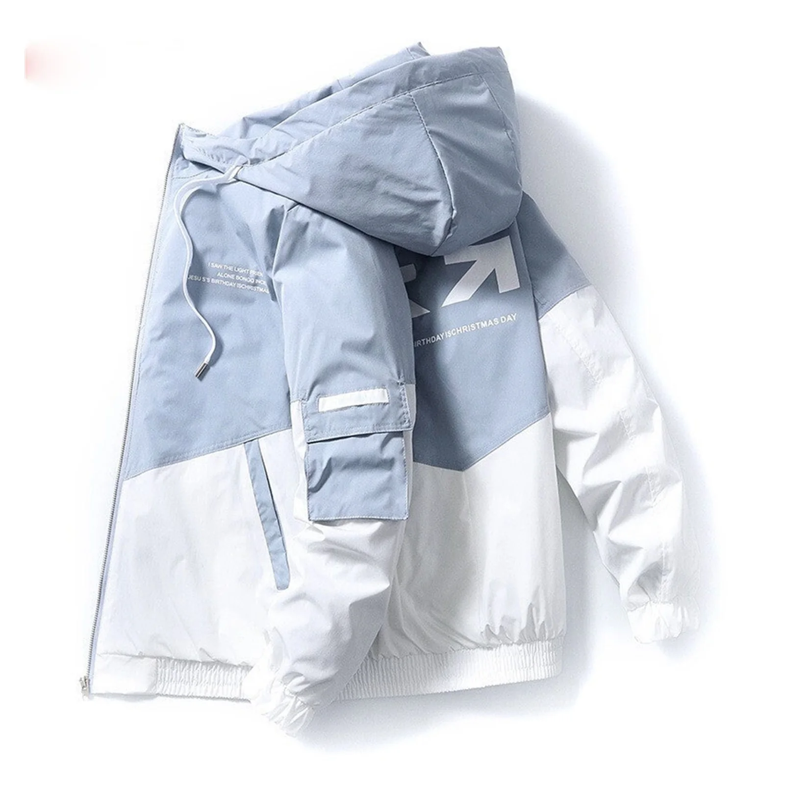 

2022NEW Fashion Brand Men Printing Jacket Spring Autumn New Men High Street Hooded Outerwear Trendy Casual Jackets Coat Male