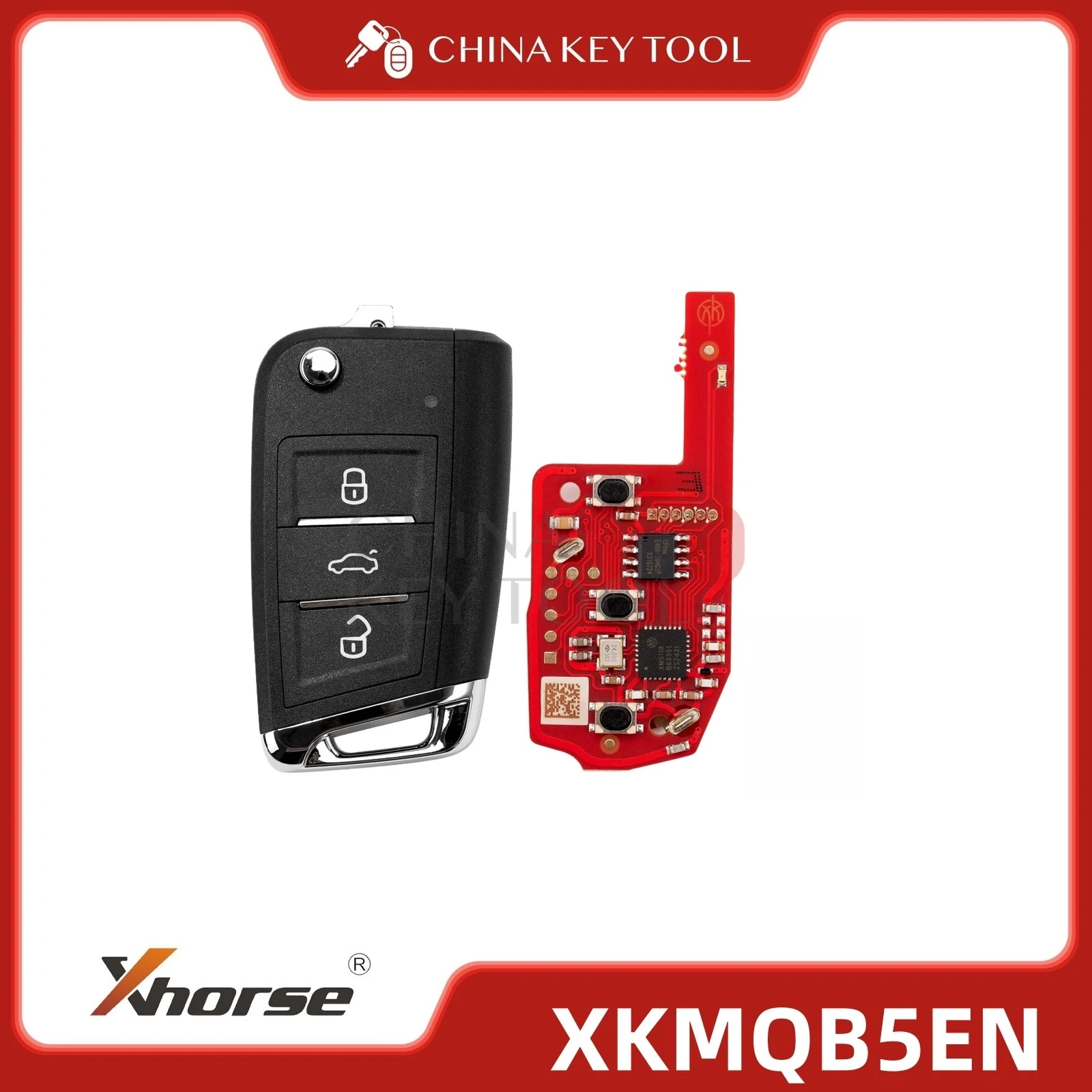 

Xhorse 2-го поколения для MQB Style 3-кнопочный проводной пульт дистанционного управления XKMQB5EN глобальная версия