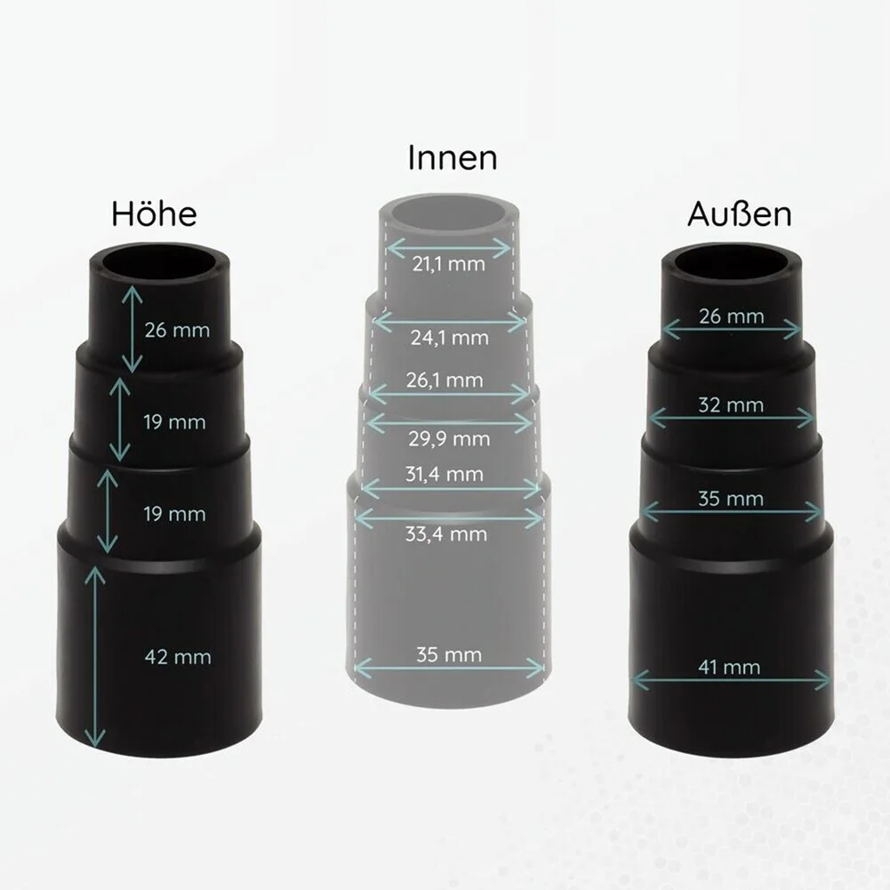 

For Festool Connection Vacuum Steps Adapter Adapter 1pc 41 In35 In32 In26 Mm Black New Rubber Universal Brand New