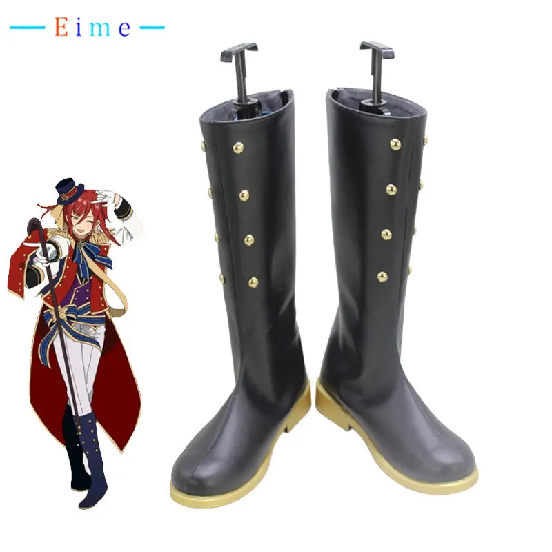 

Game Ensemble Stars Sakasaki Natsume Cosplay Shoes PU Leather Shoes Halloween Carnival Boots Cosplay Prop Custom Made