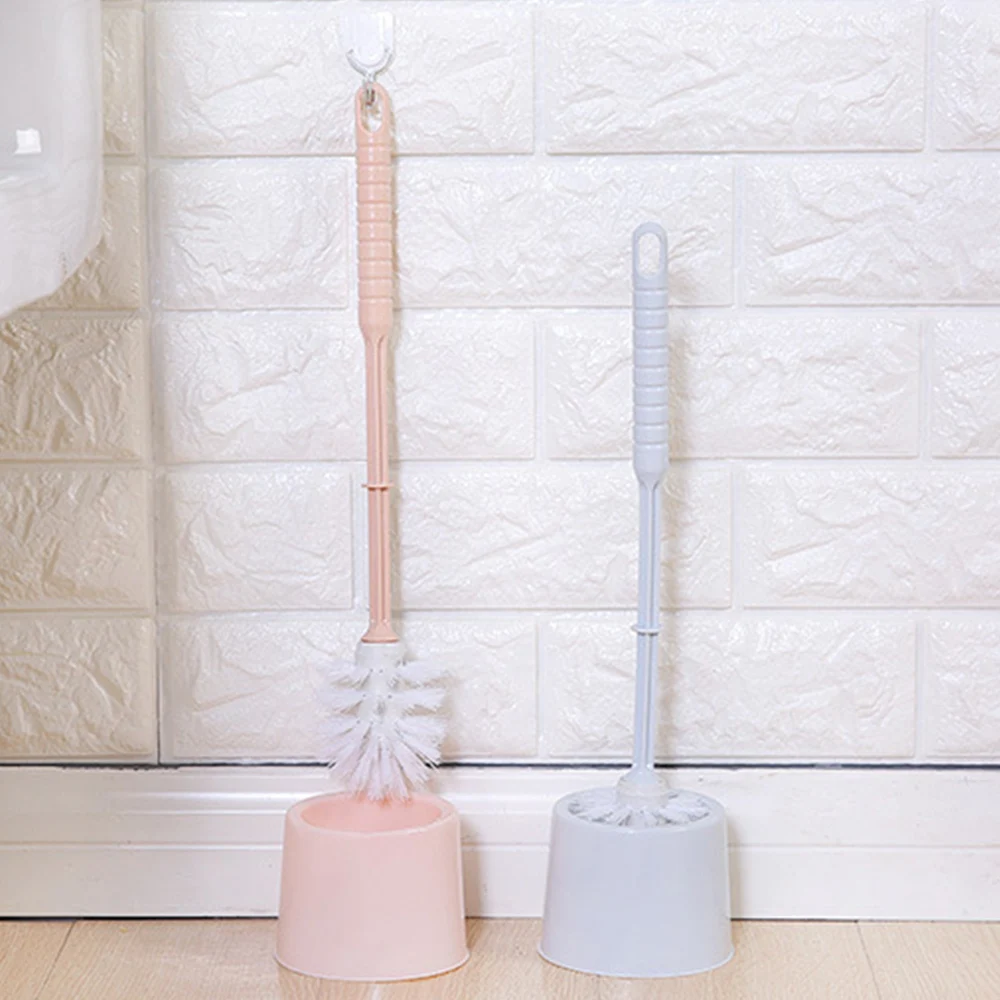 

Toilet Brush and Holder Set Compact Soft Brush Tool Deep Cleaning for Bathroom Toilet Bowl Cleaner for Bathroom JS22