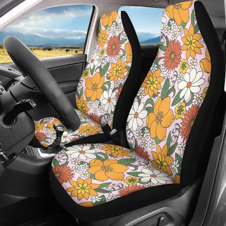 

Retro Car Seat Cover, Car Seat Covers For Vehicle, Seat Covers For Car For Women, Boho Car Seat Covers Boho Seat Covers