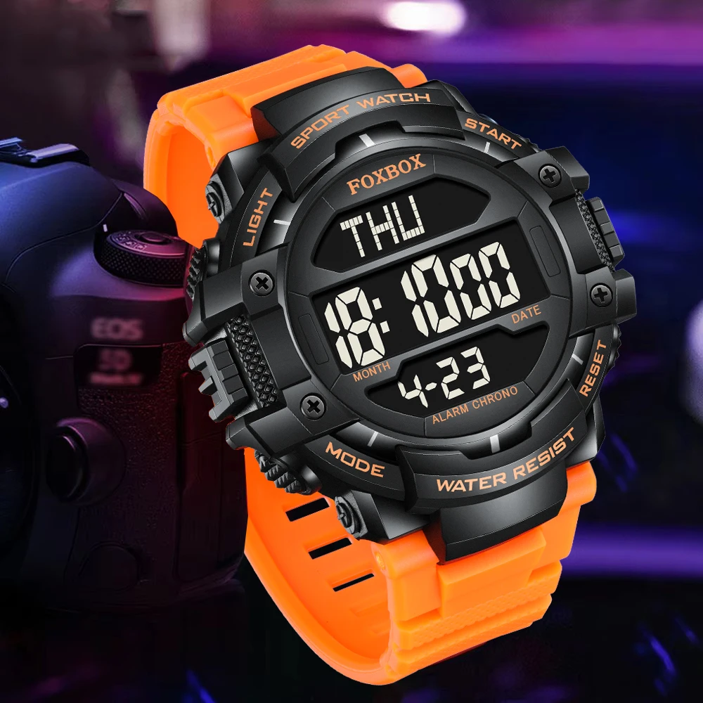 FOXBOX водонепроницаемые часы мужские модные деловые военные для мужчин