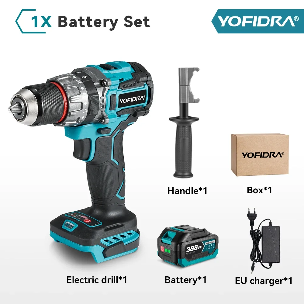 

YOFIDRA Бесщеточная ударная дрель 18В 13мм