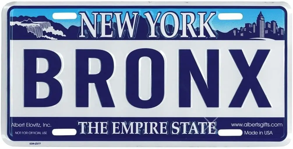 

Bronx New York License Plate