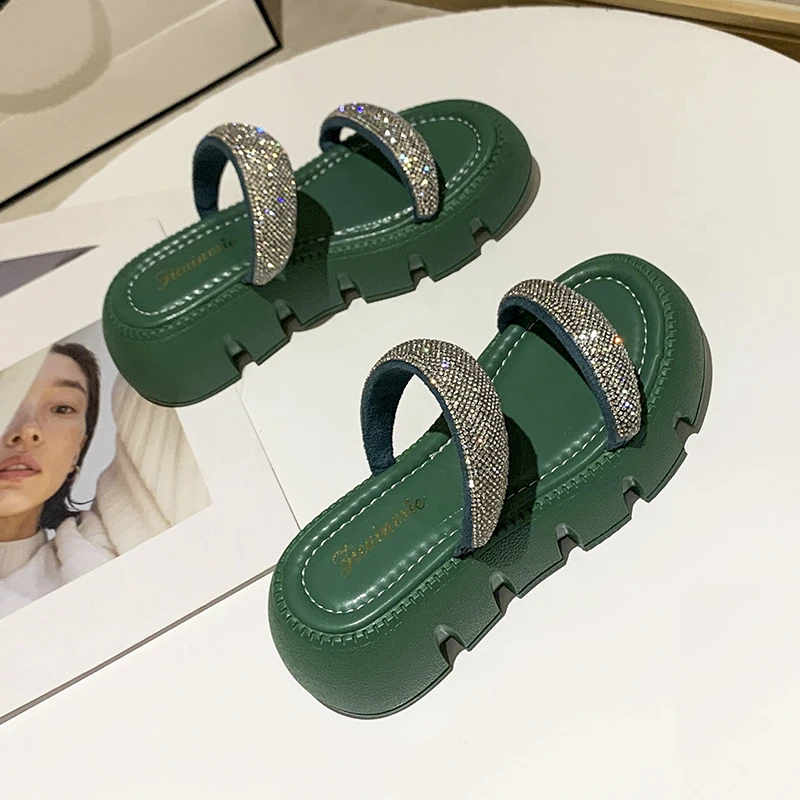 Женские босоножки на танкетке оранжевые сандалии массивной нескользящей