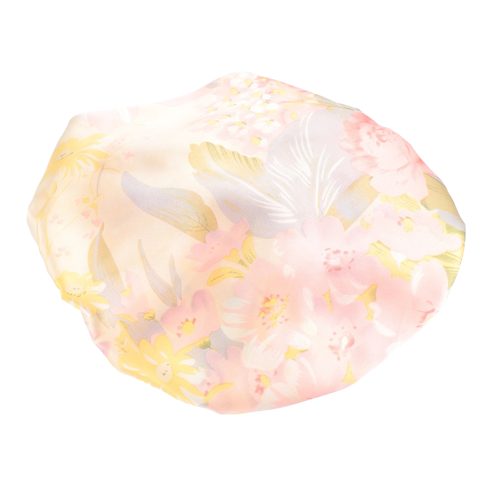 

1Pc Delicate Printed Nightcap Unique Silk Sleeping Hat Chic Bonnet Silk