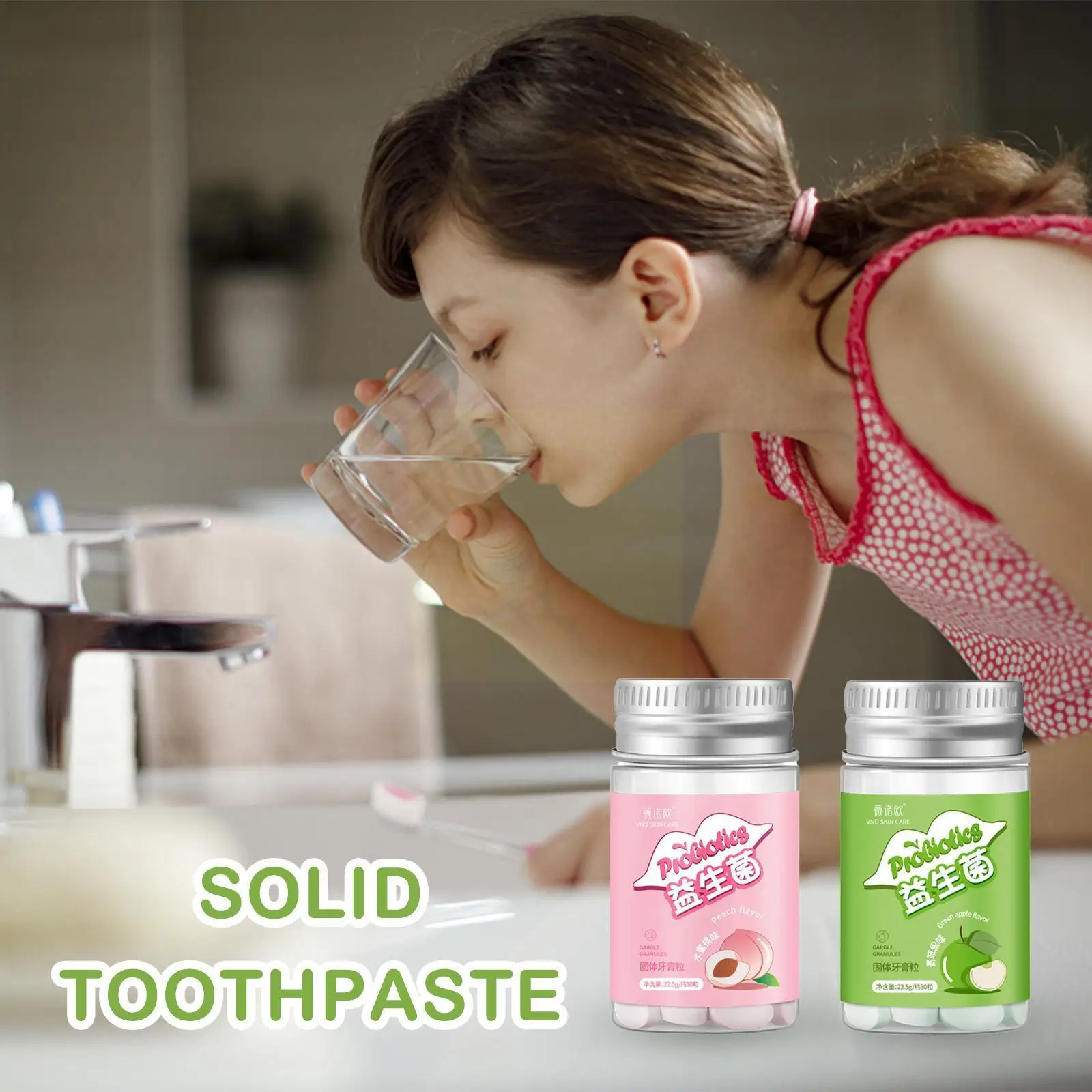 

Probiotics Toothpaste Granules Fresh Breath Bad Breath Tooth Portable Tablets Toothpaste 30pcs Granules P1H2