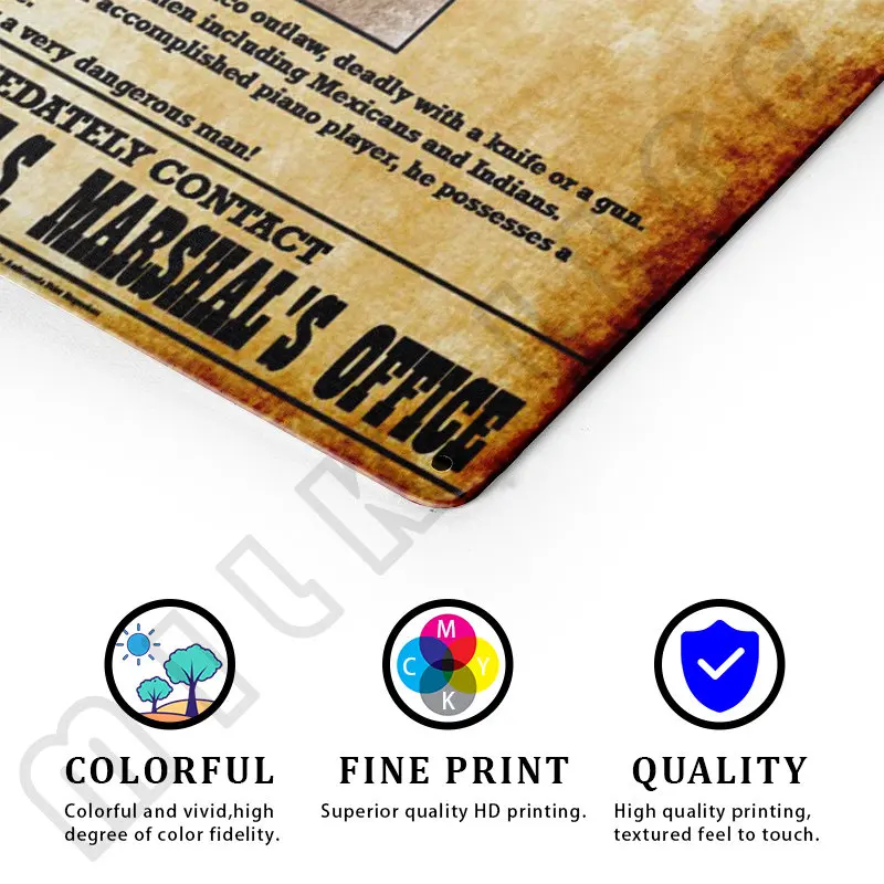 Жестяные знаки 1878 Билли малыш хотел металлический знак для спальни кафе дома