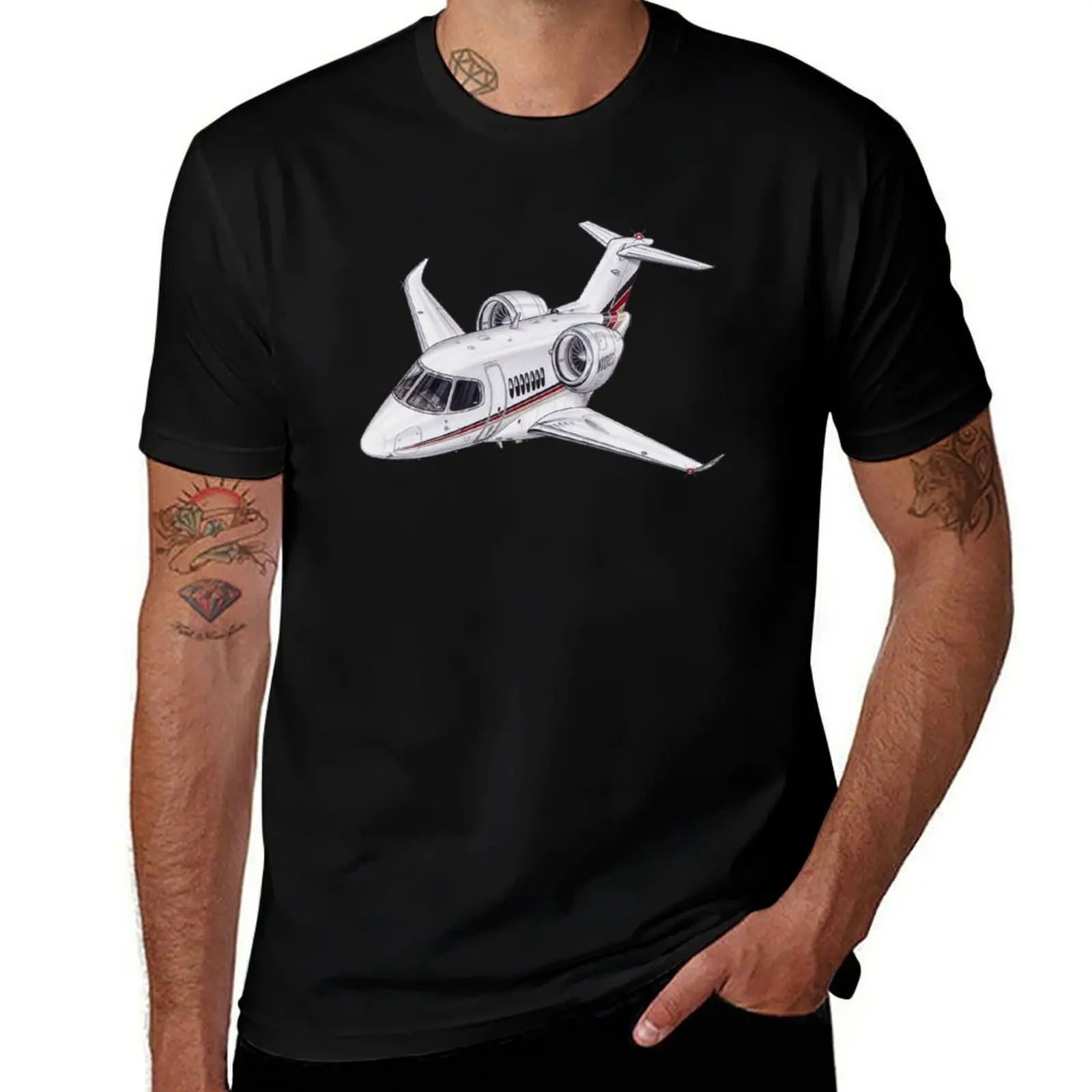 Фото Футболка Cessna 700 Citation Longitude, удобная рабочая футболка для мужчин №1