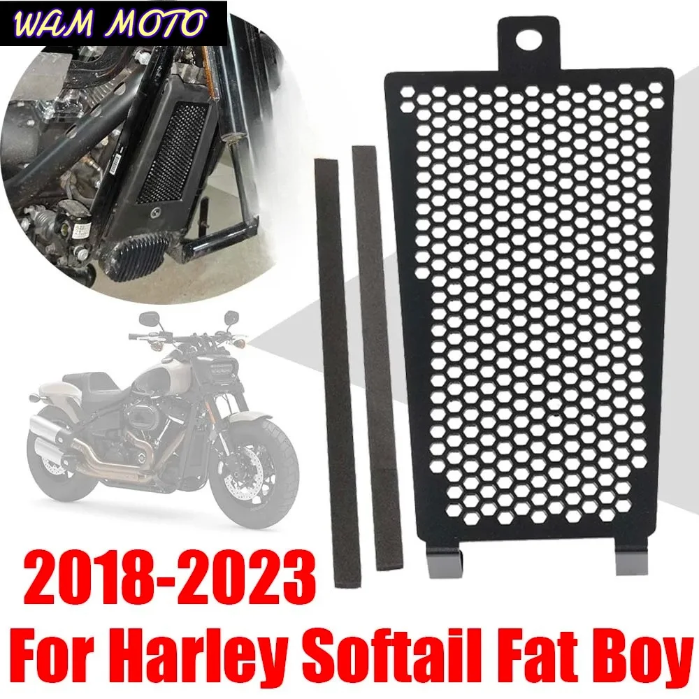 Фото Защитная решетка радиатора и маслоохладителя для Harley Softail FXST Slim FLSL Fat Boy 114 FXFBS FLFBS FLFB FXFB №2
