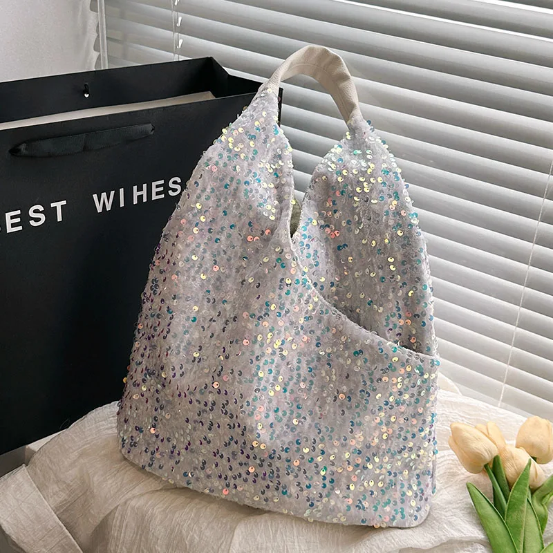 Fashion Beading Shoulder Bag Winter New Female Luxury Handbags Vintage Leather Bag for Women with Card Holder and Mirror