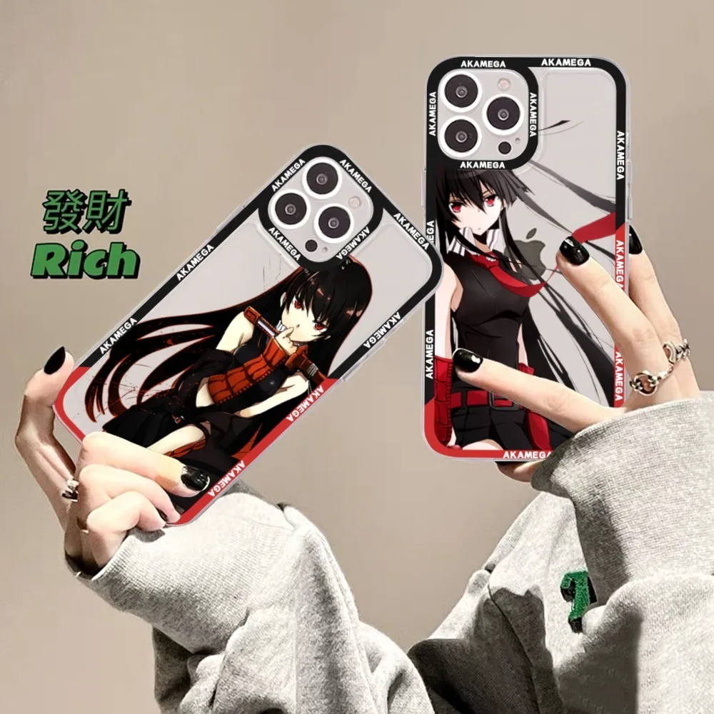 

Anime Akame Ga Kill Phone Case For iPhone 15 13 14 Pro Max XS XR 12 11 Pro 13 Mini Soft Clear Back Cover