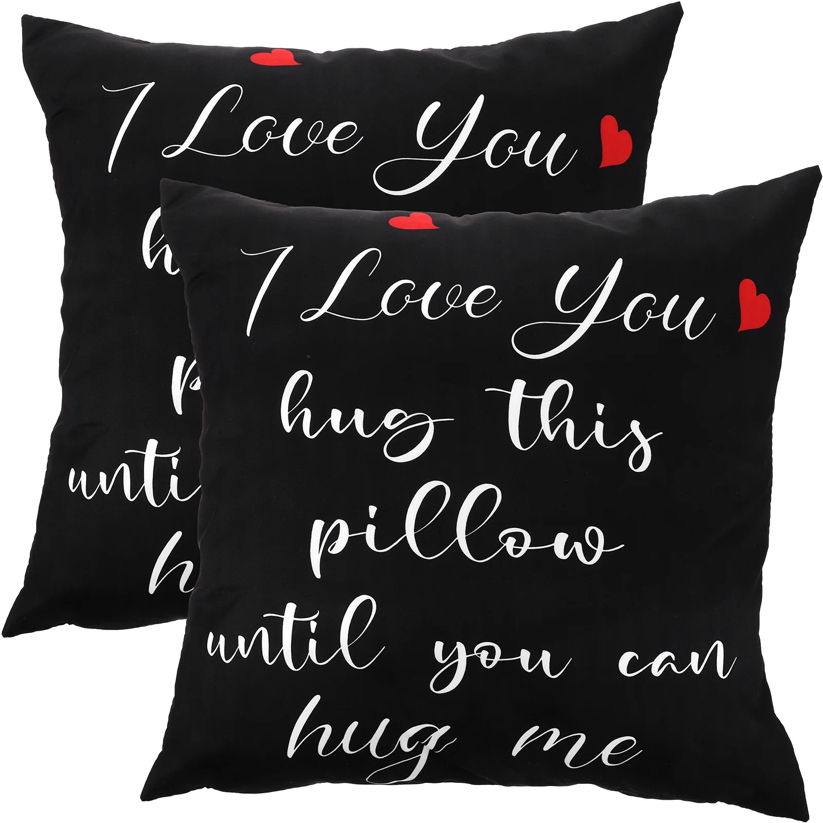 

Pillow Cover Throw Pillowcase Day Case Covers Valentine Cushion Valentines Wedding Decorative Sofa S Waist Simple Gift Couch