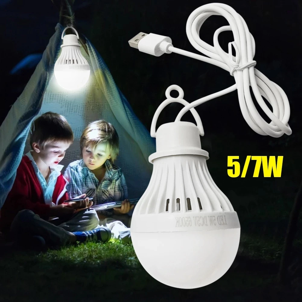 

USB LED Light Portable 3W/5W/7W Bulb Student Reading Learning Camping Outdoor Lighting Camping Light.