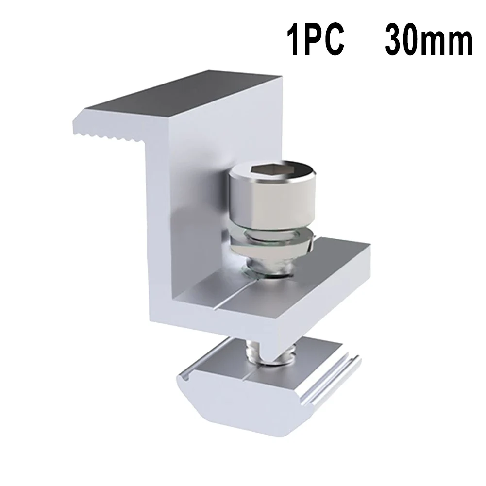 

Solar Panel Mounting Bracket Photovoltaic Solar Support Wide Adjustable Bracket Clamp End Home Improvement Panel