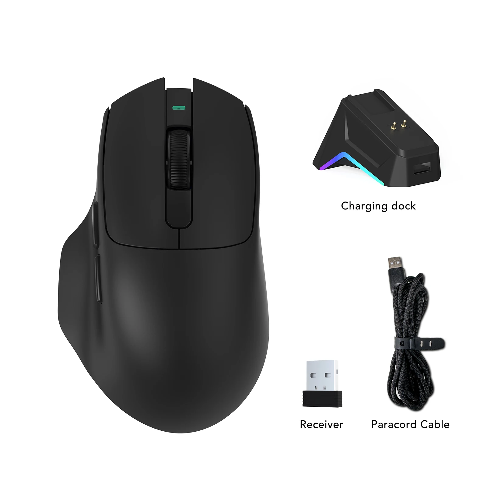 Игровая мышь KYSONA Saturn SE с сенсором PAW3311, ультралегкая (56 г), магнитная зарядная док-станция RGB, 24000 DPI, IPS 300, Bluetooth, беспроводная (art.: 3920da866cd47) - 3920da866cd47