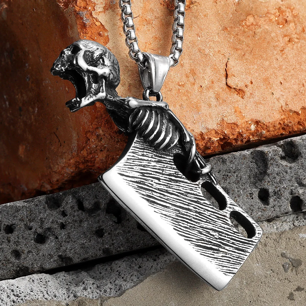 Мужские и женские ожерелья с кулоном из нержавеющей стали