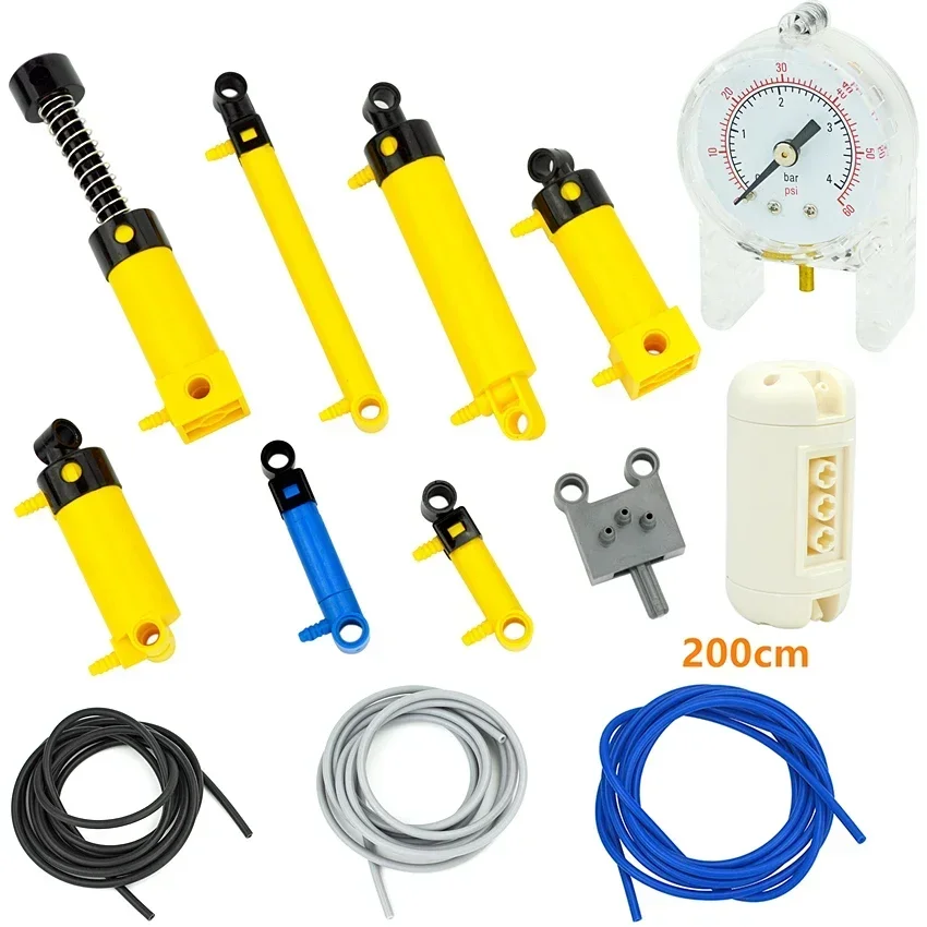 Механические Детали MOC Block Маленький Пневматический Насос (6 Л) V2 С Усиленным