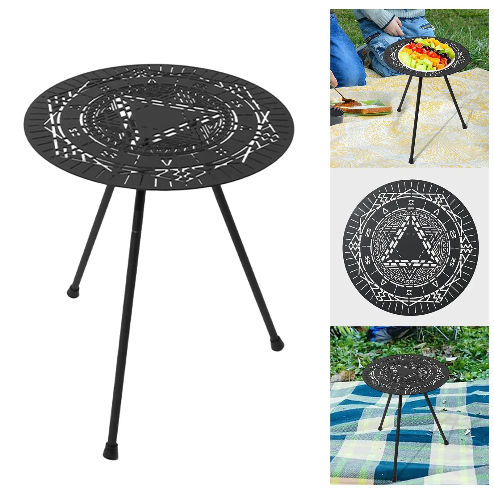 

Portable Camping Coffee Table Lightweight Foldable for Garden Picnic