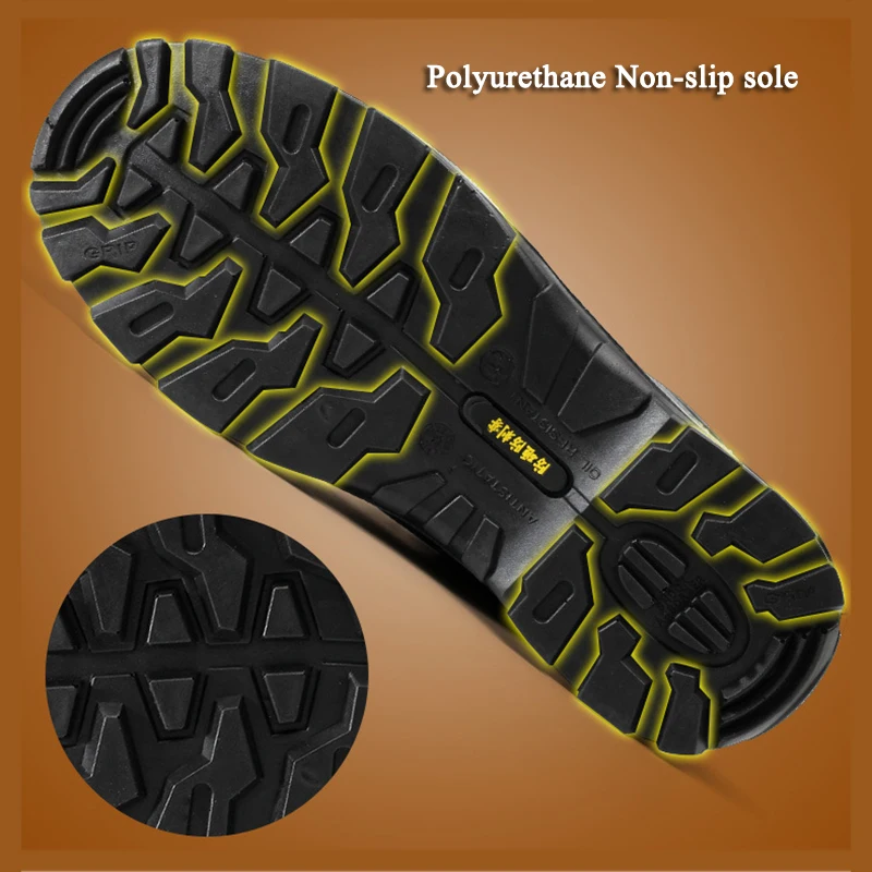 Мужские защитные туфли с защитой от проколов легкие неразрушаемые дышащие