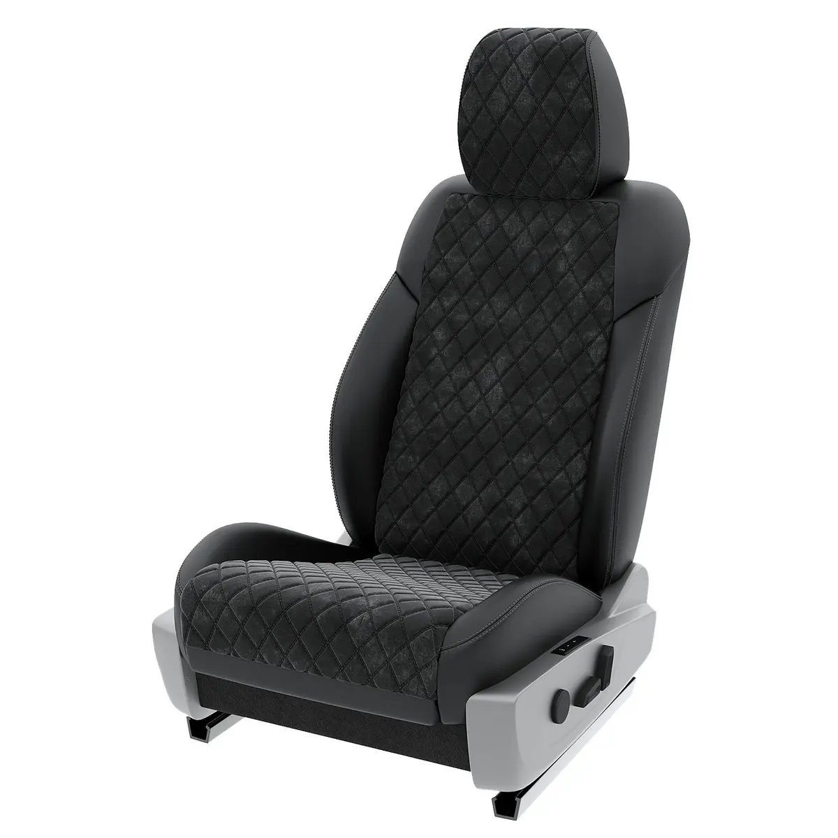 Чехлы на сиденья Citroen Jumper 2006-2016 Черный