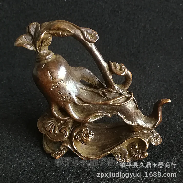 

Antique Bronze Ware Antique Bronze Ware Ginseng Ruyi Home Bronze Ware Jewelry