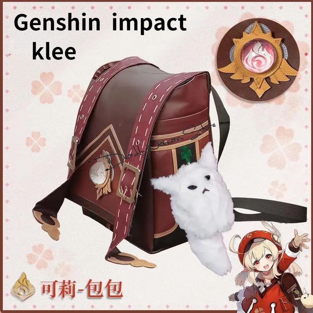 Аниме игра Genshin Impact Косплей Klee рюкзак для девочек Женский сумка на плечо из