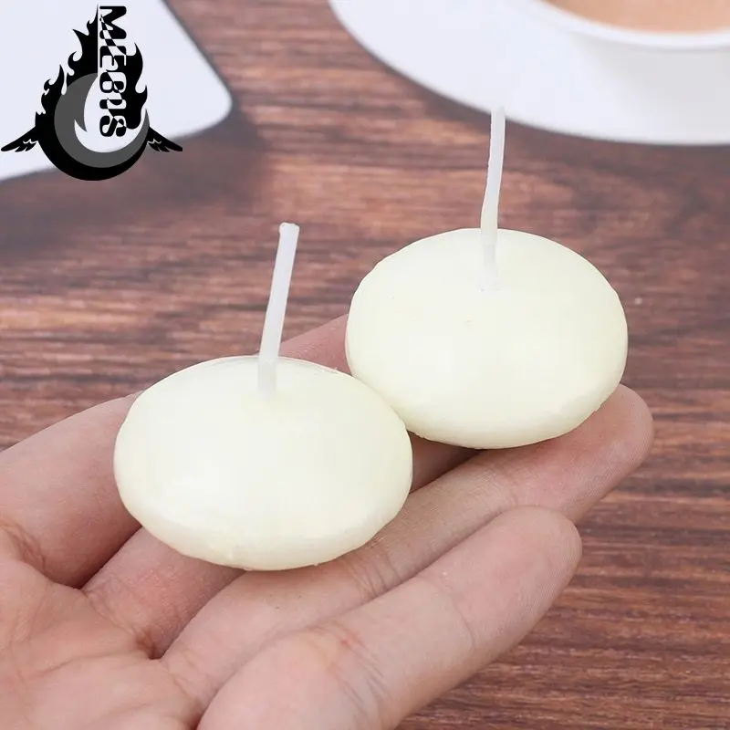 

10pcs Hot New White Romantic Floating Candles Wedding Party Supplies Home Decoration DIY Candles Cheap Wholesale