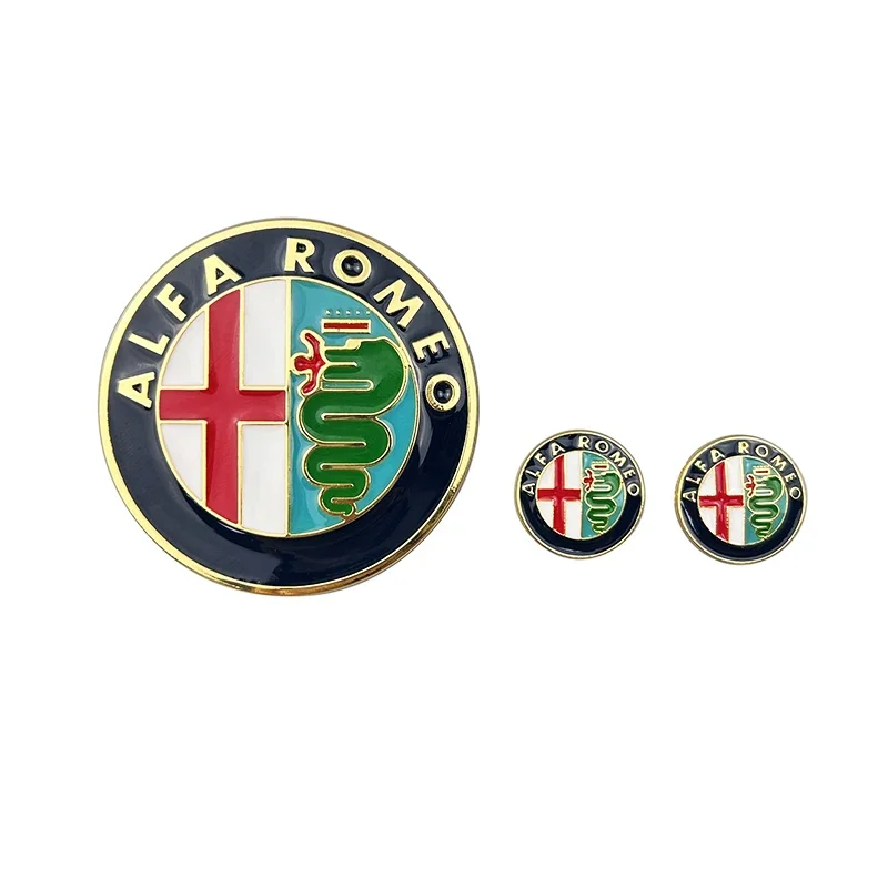 

3 шт., наклейки на ручку центральной консоли из сплава для Alfa Romeo Giulia 159 147 156 Stelvio Giulietta Mito