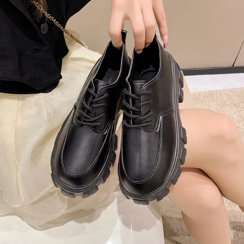 

Women's Pumps 2022 Female Wild Thick High Heel Retro Black Work Shoes Spring and Autumn Sponge Cake Low Single Shoes Classics