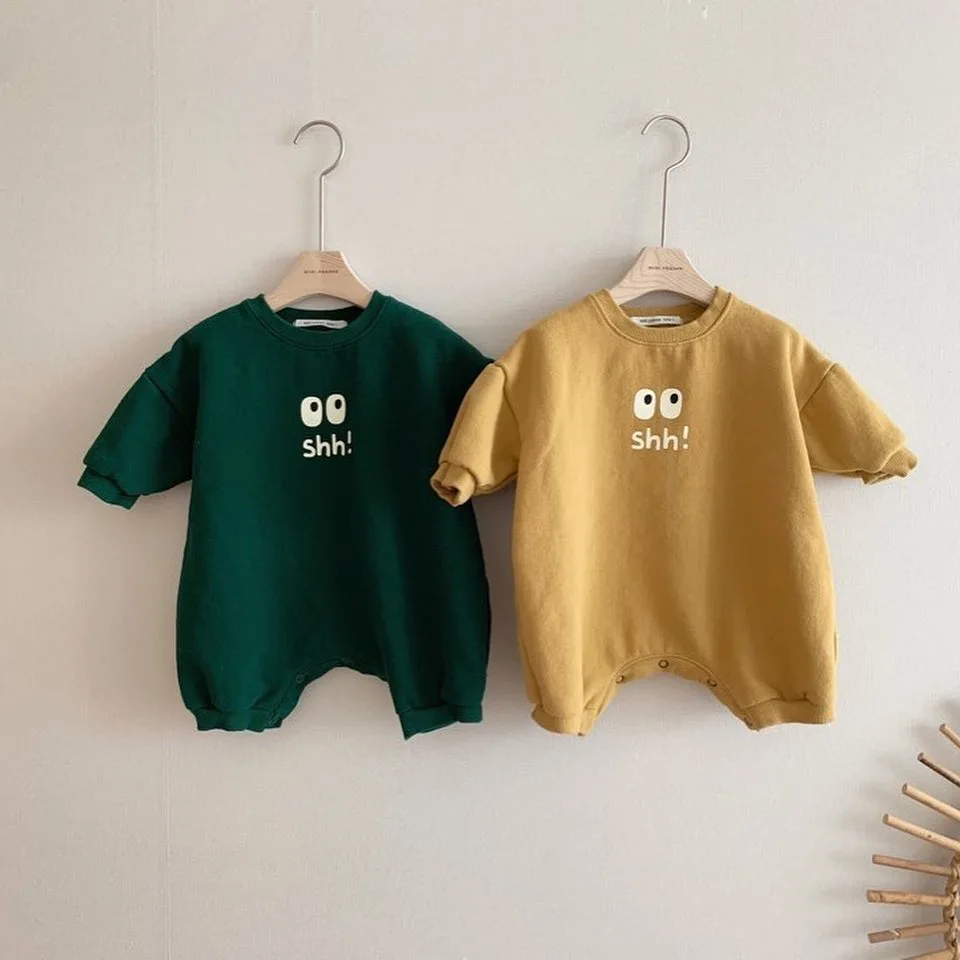 

2022 Autumn Winter New Baby Thick Print Romper Newbron Boy Plus Fleece Long Sleeve Jumpsuit Fashion Girl Toddler Cotton Onesie