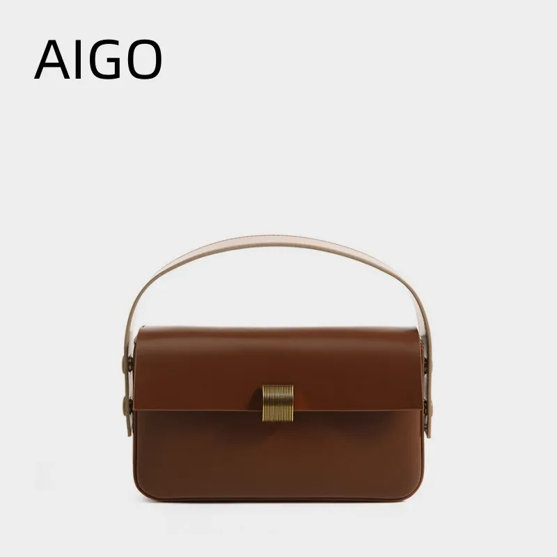 Роскошные сумки на плечо AIGO для женщин мессенджеры через элегантные дамские