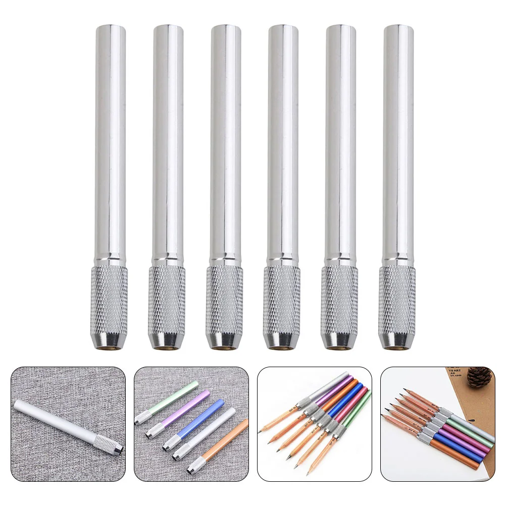 

6 шт. удлинитель из нержавеющей стали, школьные канцелярские принадлежности, студенческий держатель для офиса