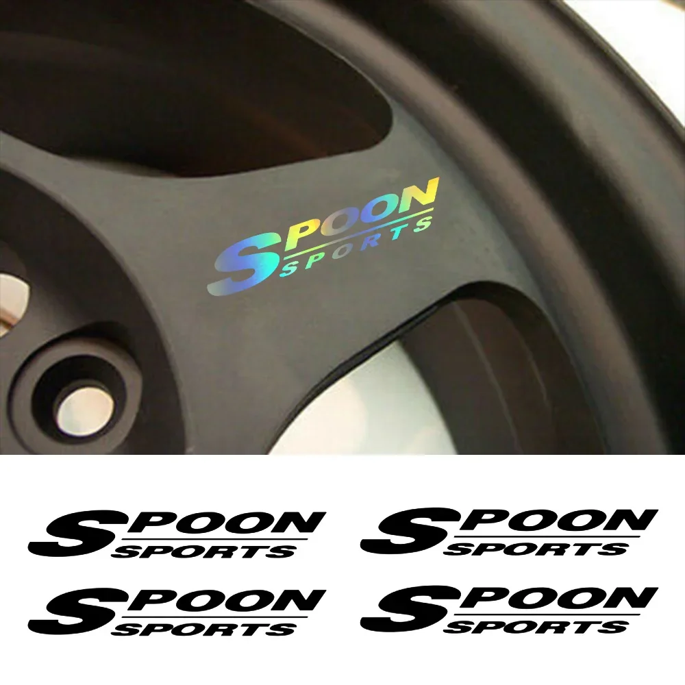Фото x4 для Spoon Sports наклейка на колесные диски Slipstream Rota комплект наклеек для восстановления №2