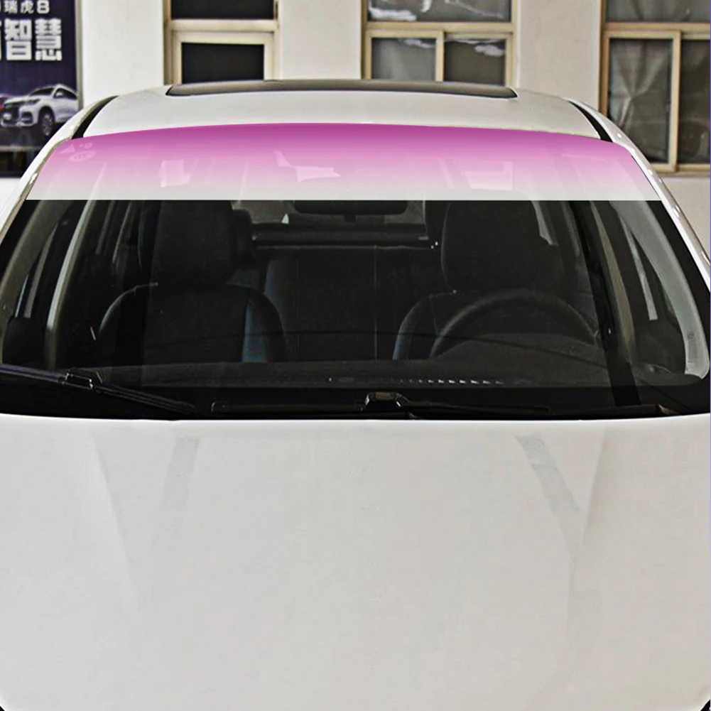 

1 Roll 135*20CM Car Sun Visor Strip Window Tint Film Glass Sticker Windshield Sun Shade Film For Car UV Protector Foils Sticker