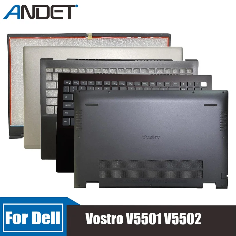 

New For Dell Vostro V5501 V5502 Lcd Back Cover Rear Lid Bezel Palmrest Upper Case Keyboard Bottom Shell 00WVN1 0PX2JD 0W7PK2