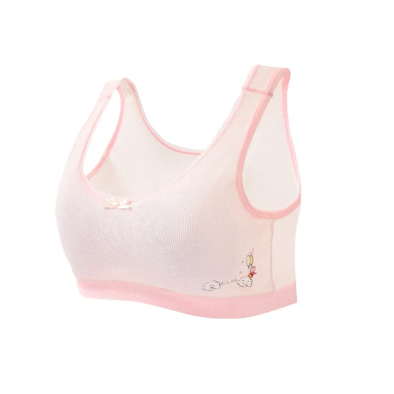 

Хлопковые майки для девочек 7-16 лет, удобный бюстгальтер для подростков и студентов, дышащее нижнее белье