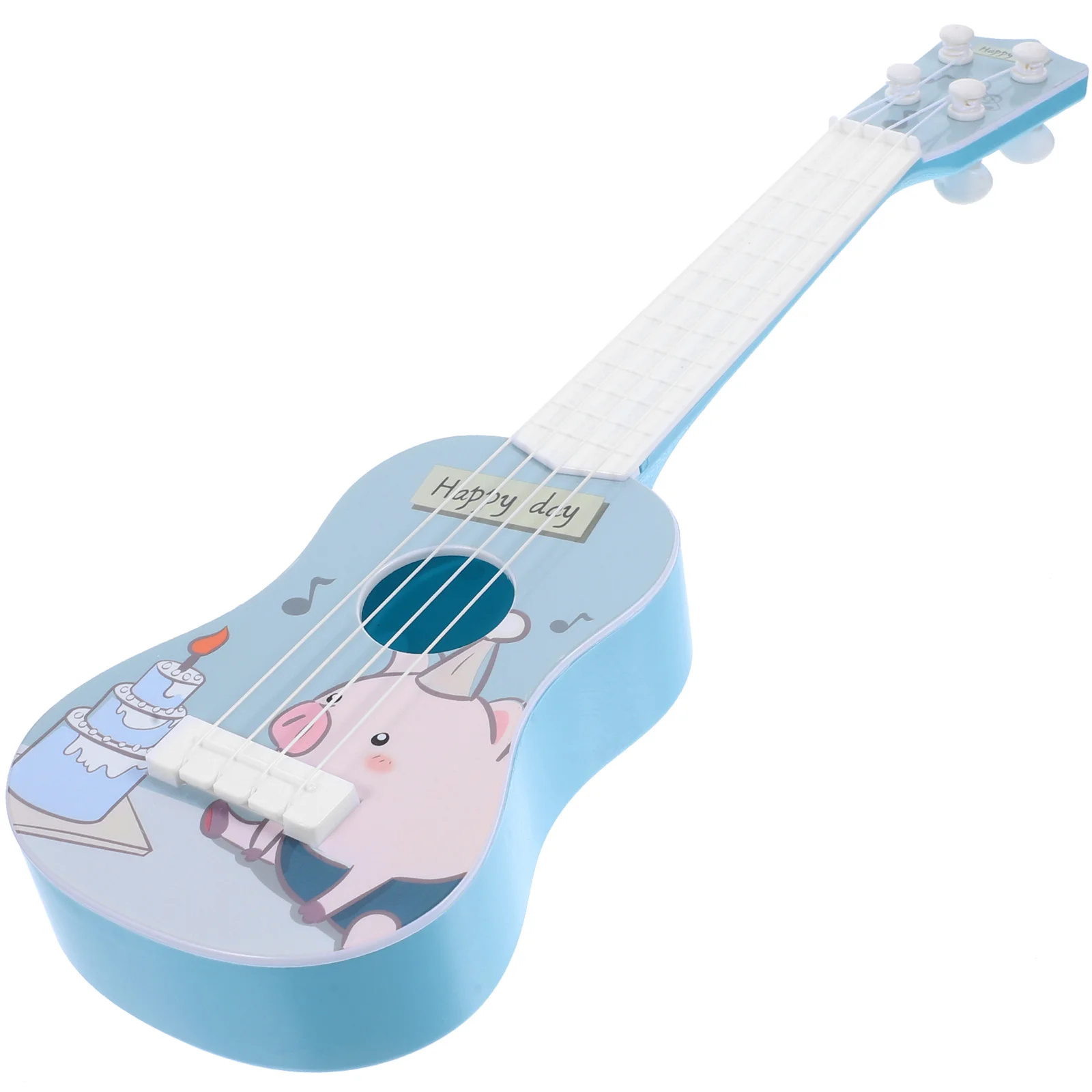 

Ukulele Plastic Models Toy Toddler Musical Instrument Imitation Kids Model Learning Children Early
