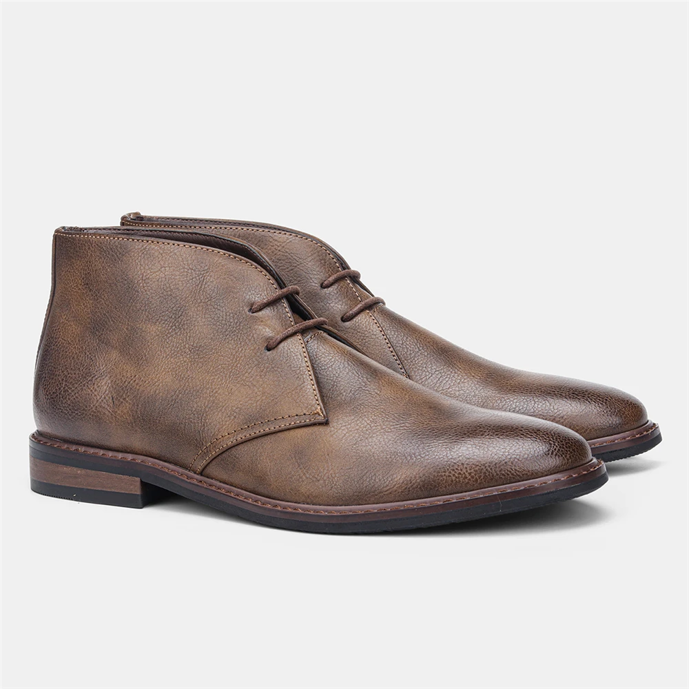 

2022 Brand Men Leather Ankle Boots Fashion Comfortable Brand Men's Shoes for Walk Chelsea Boots Man Comfortable
