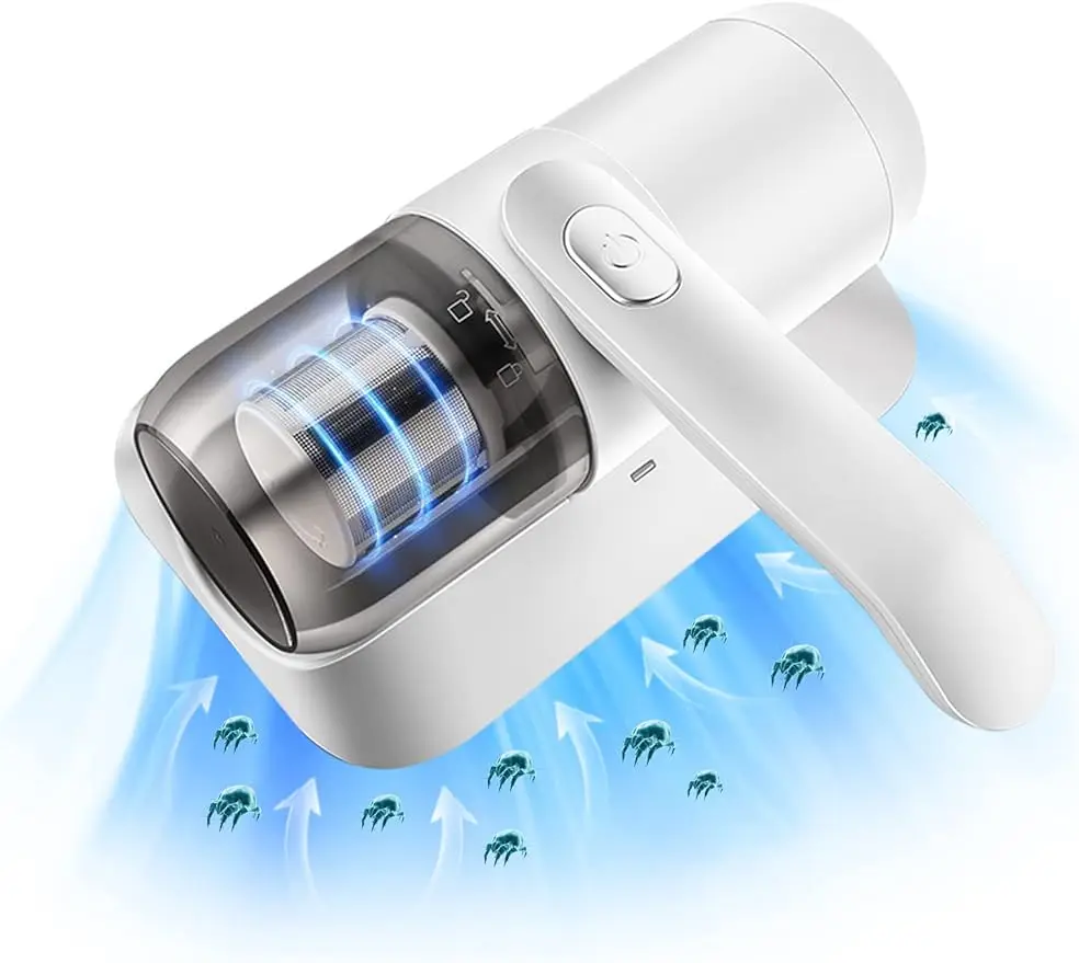 

Беспроводной УФ-пылесос, обновленный ручной глубокий пылесос для матрасов, высокочастотный двойной бритвенный пылесос