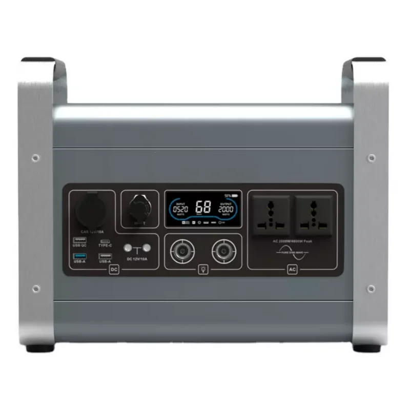 emergency solar power station 2000 watt lifepo4 mobile solar power generator for pad and cell phones free global shipping