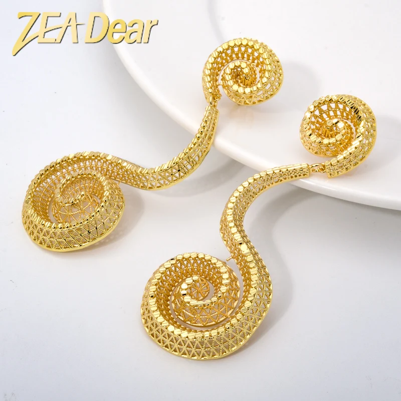 

Zeadear Jewelry 2022 Fashion Jewelry Drop Exquisite Earings Dubai African Nigeria Kingdom Moroccan Wedding Accessories Earings