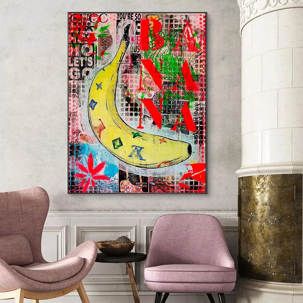 

Современные граффити улица поп-арт плакаты Модные женские фотообои с принтом картины для гостиной домашний декор