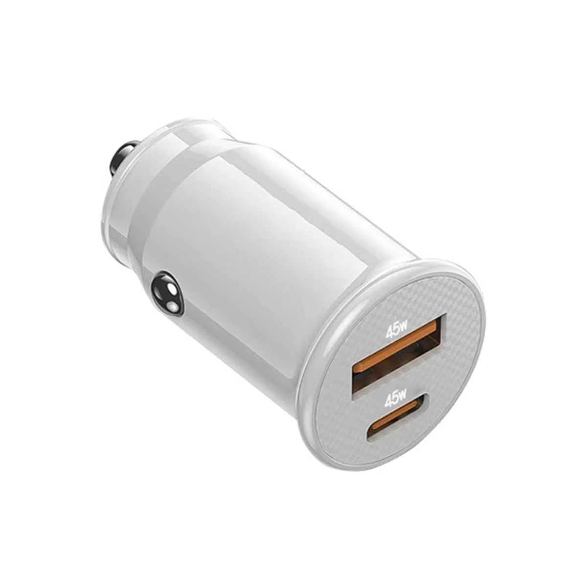 

Автомобильное зарядное устройство Mini USB, быстрая зарядка USB C, автомобильное зарядное устройство QC 4,0 45 Вт 5A Тип PD, быстрая зарядка, автомобильное зарядное устройство для телефона (Ярко-белый)