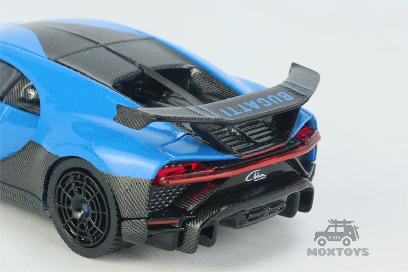 Дешево Мини GT 1:64 Bugatti Chiron Pur Спортивная синяя LHD модель автомобиля под давлением Дешево Мини GT 1:64 Bugatti Chiron Pur Спортивная синяя LHD модель автомобиля под давлением