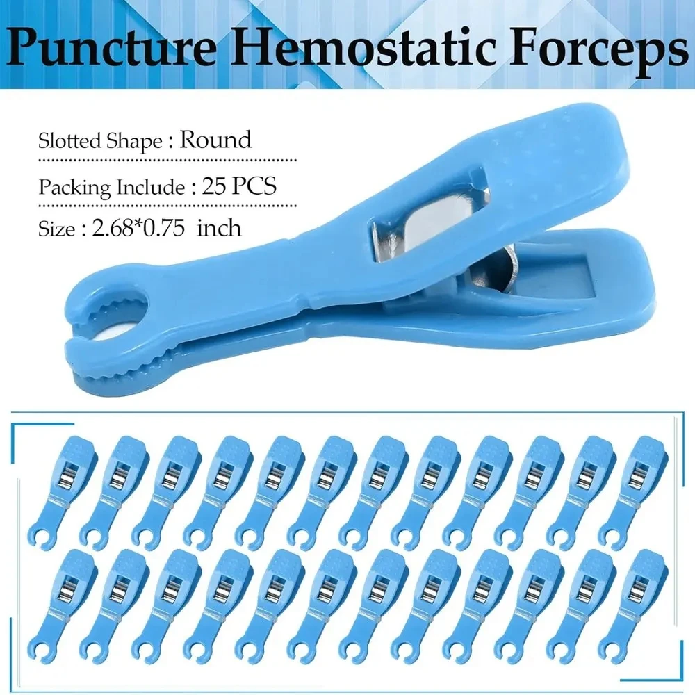 25 шт. стерильные круглые зажимы для пирсинга