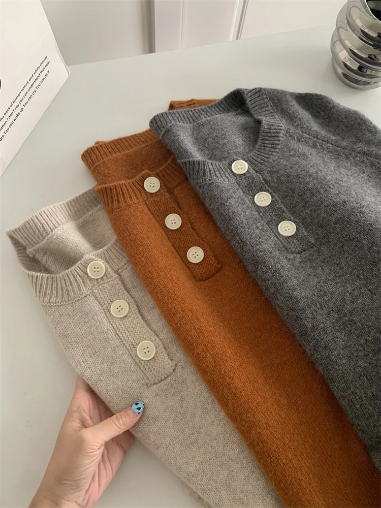 Пуловер MOOIRUE APPAREL шерстяной с мехом кролика для женщин