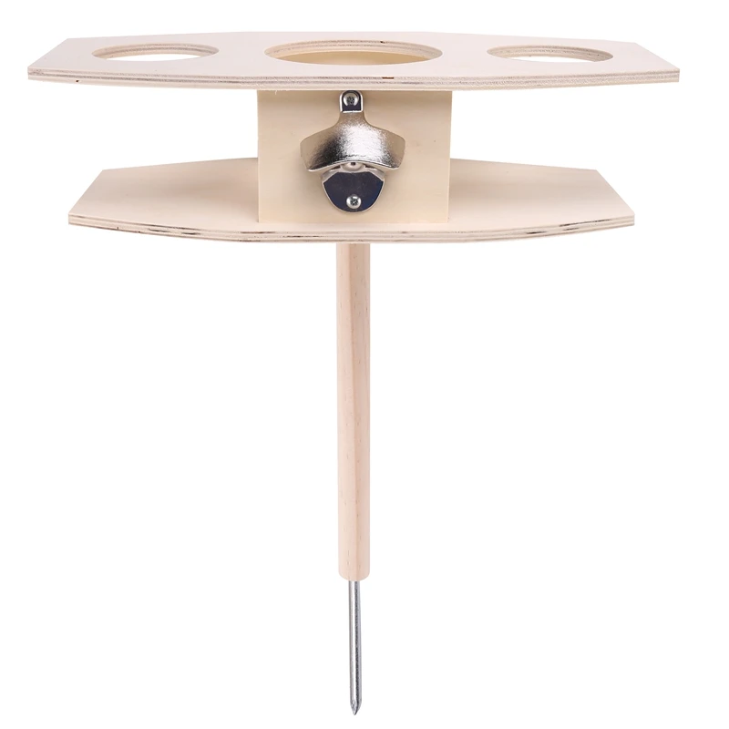 

Outdoor Portable Wine Table With Foldable Rectangle Desktop Portable Mini Wooden Picnic Table Collapsible Beach Table